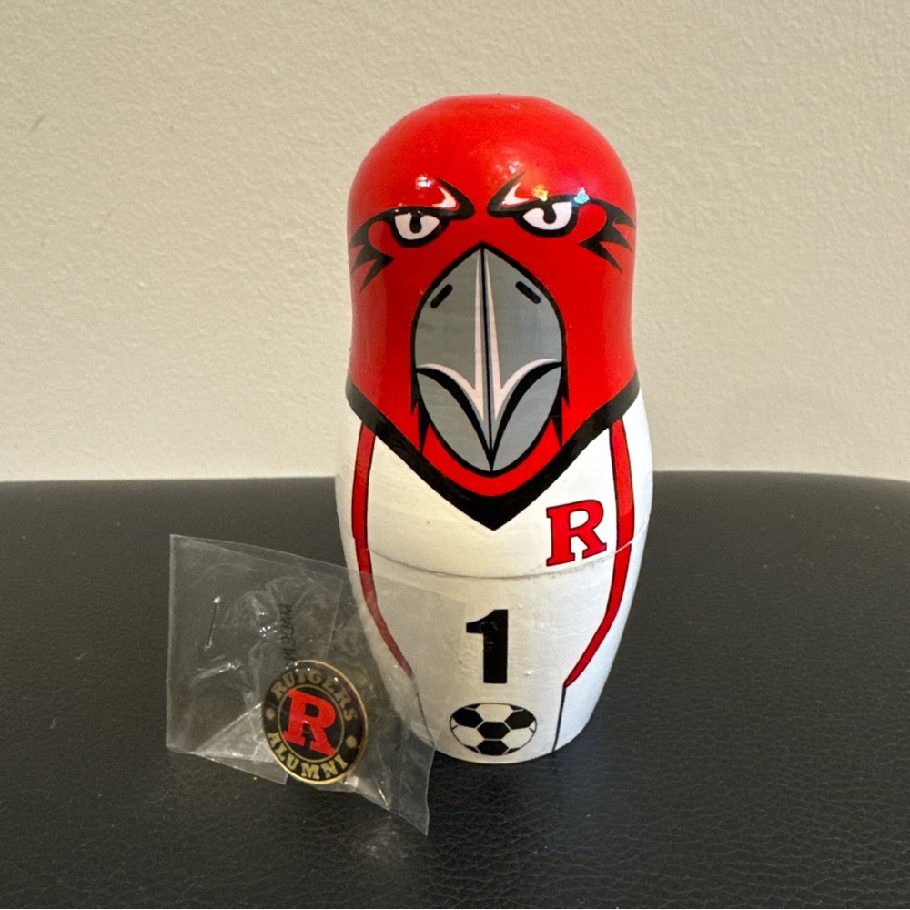 Rutgers Nesting Doll with Alumni Pin